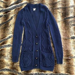 Venus Extra Long Cardigan | Navy Blue